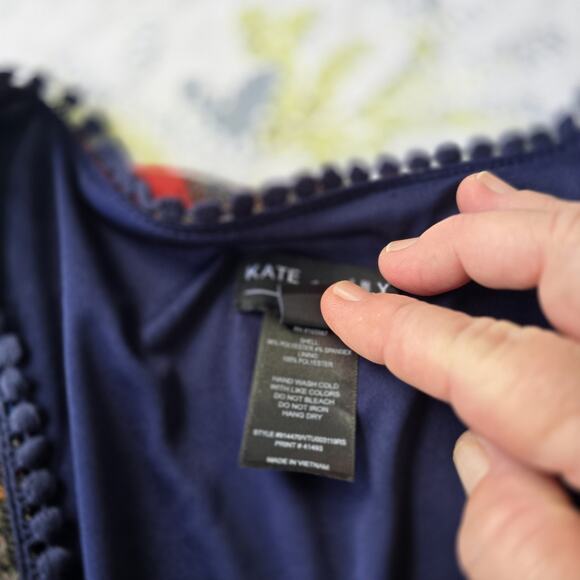 Kate and Lily Paisley Mesh Boho Maxi Dress Pockets 16W - Picture 7 of 9